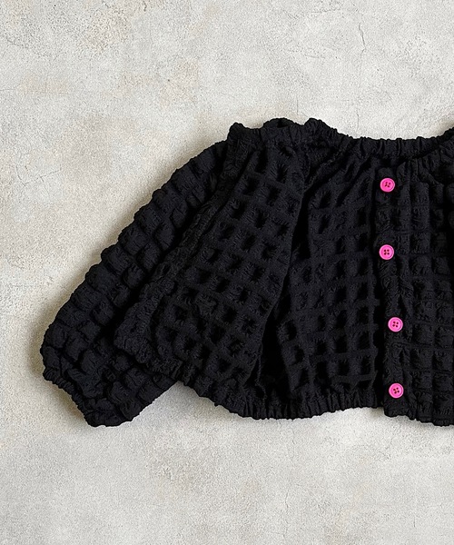 CALMIA(カルミア)の「pocopoco 2wayブラウス(80~140cm)(シャツ/ブラウス・キッズ・パープル/ライトグリーン/ブラック・80/90/95/100/110/120/130/140)」の6枚目の写真