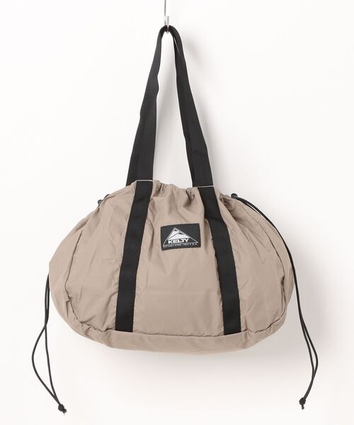 KELTY（ケルティ）の「＜小さくたためて持ち運びラクラク！便利な2WAYトート＞【KELTY】パッカブルダッフルトート（トートバッグ・レディース・ブラック/ネイビー/グレー/ブラウン系その他/ベージュ・FREE）」の5枚目の写真