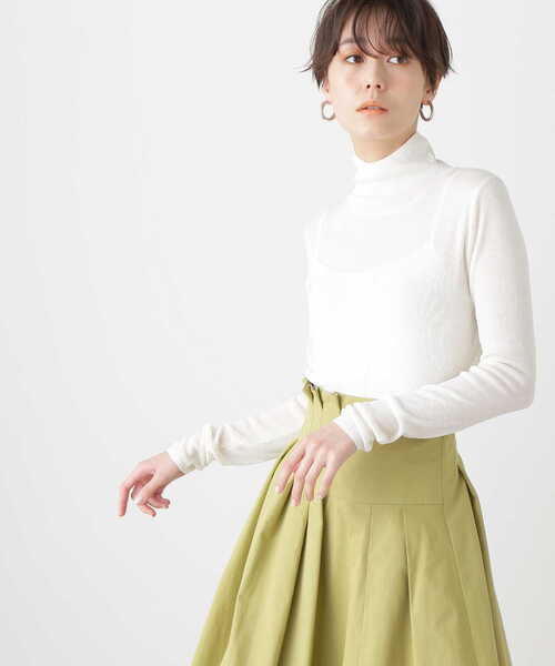 ◆シアーレイヤードニットインナー