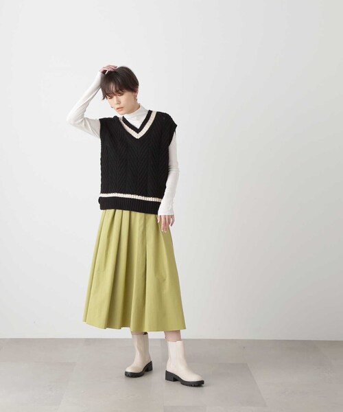 ◆シアーレイヤードニットインナー