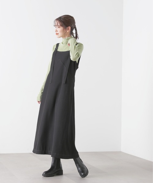 N.（N. Natural Beauty Basic）（エヌエヌナチュラルビューティーベーシック）の「◆シアーレイヤードニットインナー（ニット/セーター・レディース・オフホワイト/ライトグリーン/ブラック/パープル・MEDIUM）」の11枚目の写真