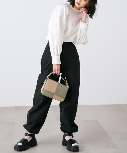 FREE'S MART（フリーズマート）の「◆カーゴパンツ（カーゴパンツ・レディース・ホワイト/ブラック・SMALL/MEDIUM）」の4枚目の写真