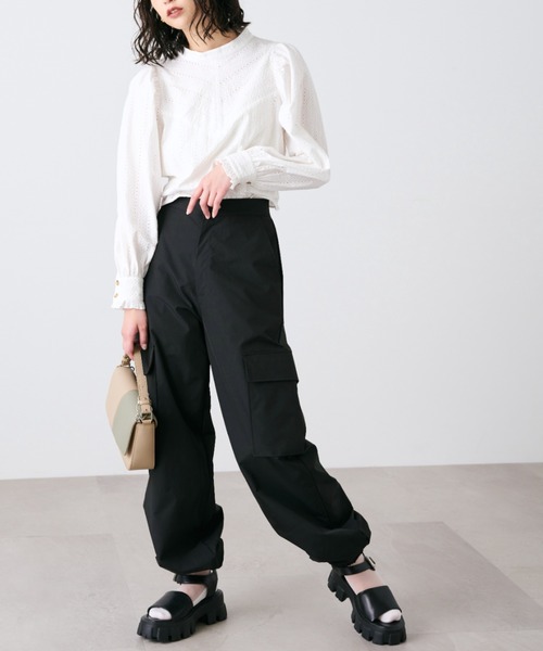 FREE'S MART（フリーズマート）の「◆カーゴパンツ（カーゴパンツ・レディース・ホワイト/ブラック・SMALL/MEDIUM）」の5枚目の写真