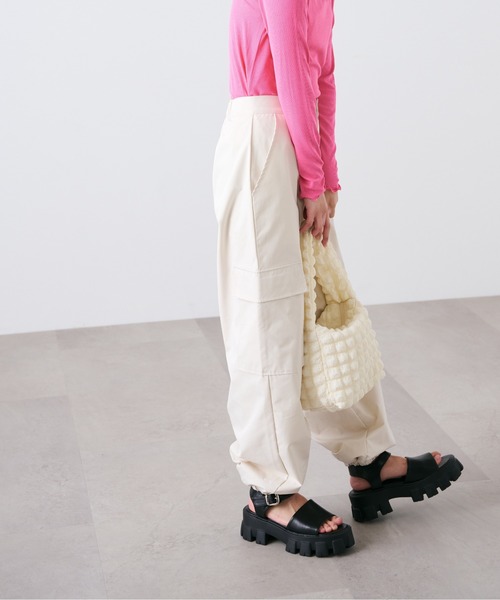 FREE'S MART（フリーズマート）の「◆カーゴパンツ（カーゴパンツ・レディース・ホワイト/ブラック・SMALL/MEDIUM）」の14枚目の写真