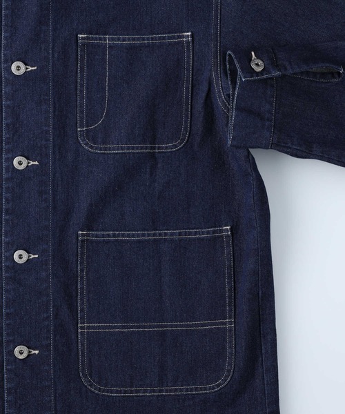 BACK NUMBER（バックナンバー）の「【BACK NUMBER】カバーオール（カバーオール・メンズ・ダークインディゴブルー・M/L/XL）」の2枚目の写真