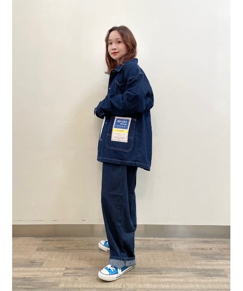 BACK NUMBER（バックナンバー）の「【BACK NUMBER】カバーオール（カバーオール・メンズ・ダークインディゴブルー・M/L/XL）」の17枚目の写真