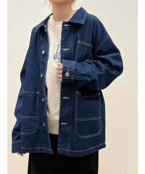 BACK NUMBER（バックナンバー）の「【BACK NUMBER】カバーオール（カバーオール・メンズ・ダークインディゴブルー・M/L/XL）」の21枚目の写真