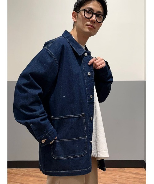 CANTON ブラックカバーオール 新品タグ付き　size L GLOBAL WORK（グローバルワーク）の「GW＊CANTONカバーオール