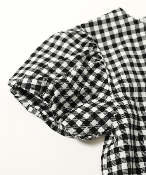 devirock（デビロック）の「【セットアップ】パフスリーブトップス＆ショートパンツ（ワンピース・キッズ・ブルー/ブラック/アイボリー/その他4・100cm/110cm/120cm/130cm/140cm/150cm/160cm）」の17枚目の写真