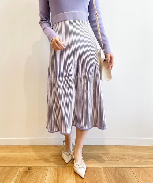 index（インデックス）の「◇カラーストライプ ニットワンピース