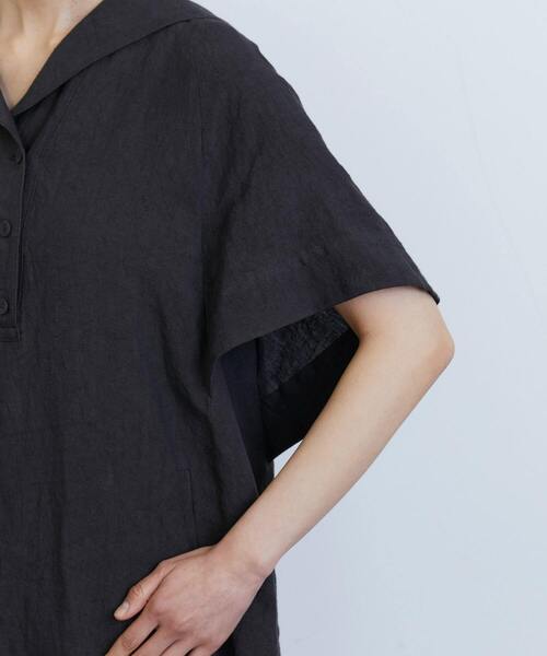 ☆新品未使用☆ LOISIR グランジリネンセーラーカラーワンピース LOISIR（ロワズィール）の「グランジリネンセーラーカラー