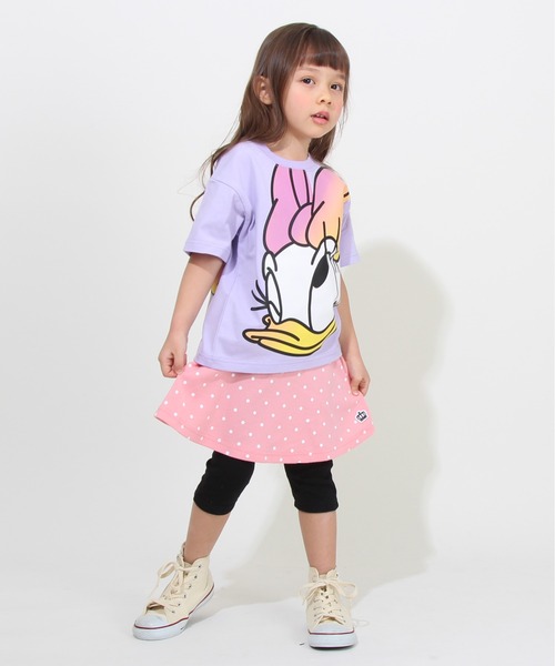 セール】親子お揃い ディズニー グラデーションBIGフェイスT