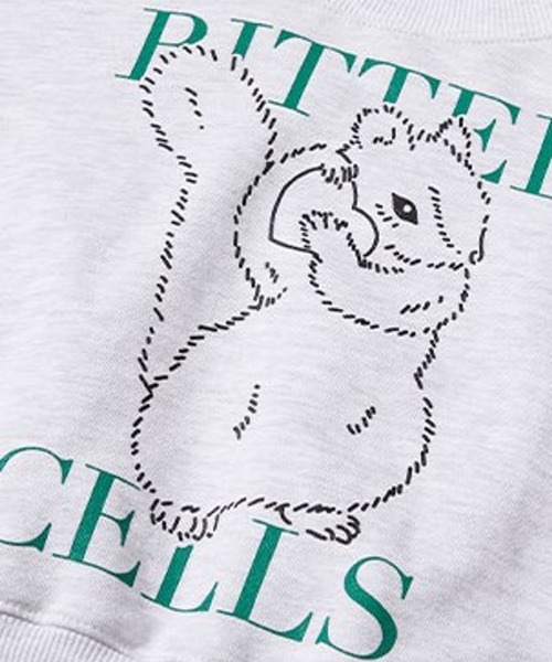 BITTER CELLS（ビターセルズ）の「BITTER CELLS／シマリスプルオーバー(ウラケ) 2193587（スウェット・レディース・ナチュラル/ライトグレー/ネイビー・MEDIUM/SMALL）」の20枚目の写真