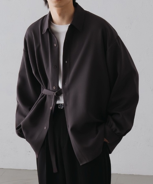 epnok（エプノック）の「ベーシックルーズタイロッケンシャツ（シャツ/ブラウス・メンズ・ブラック/チャコールグレー/オフホワイト・SMALL/MEDIUM/LARGE）」の3枚目の写真