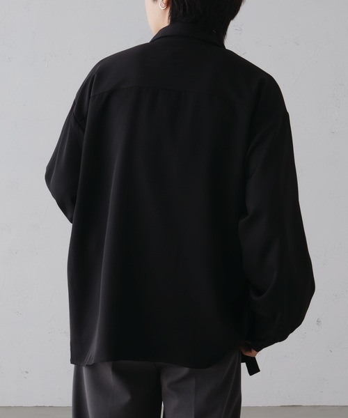 epnok（エプノック）の「ベーシックルーズタイロッケンシャツ（シャツ/ブラウス・メンズ・ブラック/チャコールグレー/オフホワイト・SMALL/MEDIUM/LARGE）」の10枚目の写真