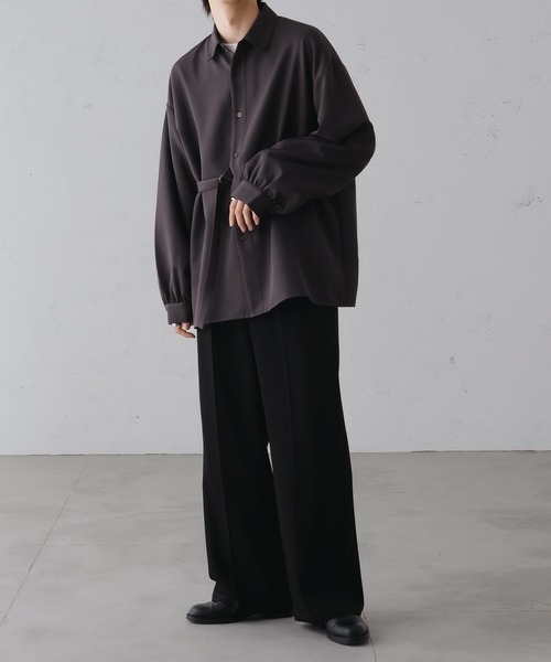 epnok（エプノック）の「ベーシックルーズタイロッケンシャツ（シャツ/ブラウス・メンズ・ブラック/チャコールグレー/オフホワイト・SMALL/MEDIUM/LARGE）」の13枚目の写真