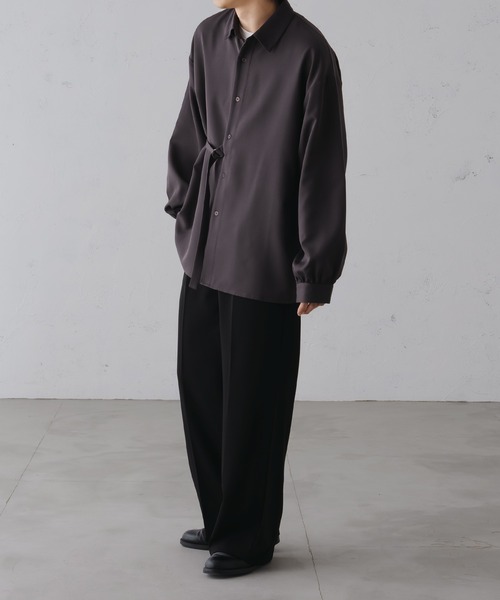 epnok（エプノック）の「ベーシックルーズタイロッケンシャツ（シャツ/ブラウス・メンズ・ブラック/チャコールグレー/オフホワイト・SMALL/MEDIUM/LARGE）」の4枚目の写真