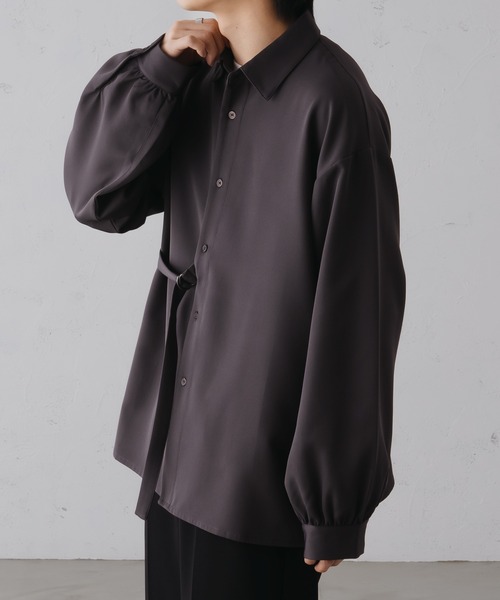 epnok（エプノック）の「ベーシックルーズタイロッケンシャツ（シャツ/ブラウス・メンズ・ブラック/チャコールグレー/オフホワイト・SMALL/MEDIUM/LARGE）」の8枚目の写真