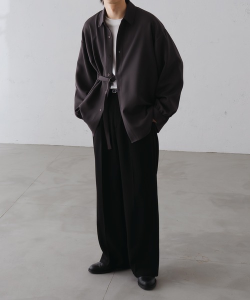 epnok（エプノック）の「ベーシックルーズタイロッケンシャツ（シャツ/ブラウス・メンズ・ブラック/チャコールグレー/オフホワイト・SMALL/MEDIUM/LARGE）」の5枚目の写真