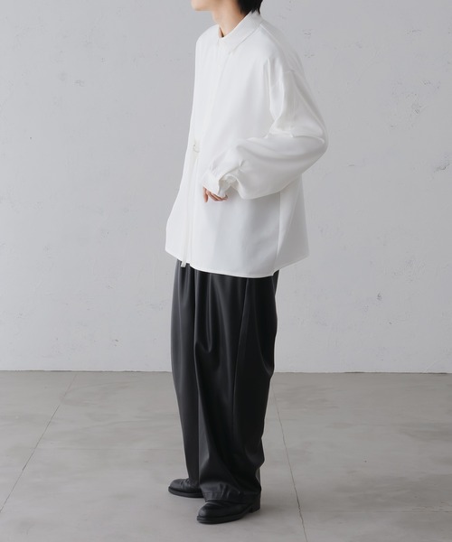 epnok（エプノック）の「ベーシックルーズタイロッケンシャツ（シャツ/ブラウス・メンズ・ブラック/チャコールグレー/オフホワイト・SMALL/MEDIUM/LARGE）」の20枚目の写真