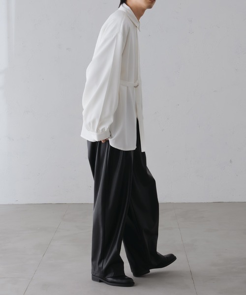 epnok（エプノック）の「ベーシックルーズタイロッケンシャツ（シャツ/ブラウス・メンズ・ブラック/チャコールグレー/オフホワイト・SMALL/MEDIUM/LARGE）」の16枚目の写真