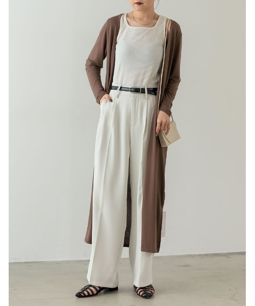 Re:EDIT（リエディ）の「スクエアコンパクショルダーバッグ（ショルダーバッグ・レディース・アイボリー/ダークブラウン/ブルー/グリーン・FREE）」の7枚目の写真