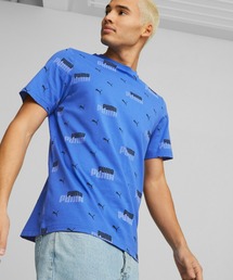 PUMA（プーマ）の「PUMA プーマ メンズ ESS+ ロゴ パワー AOP 半袖 Tシャツ（Tシャツ/カットソー）」