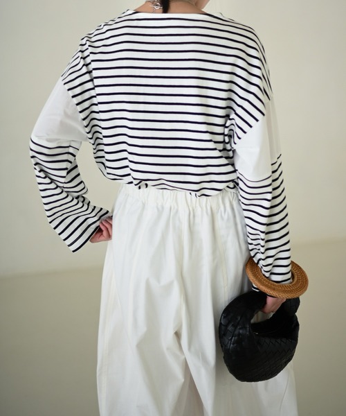 Marient（マリエント）の「ドッキングボーダーTEE（Tシャツ/カットソー・レディース・ホワイト/オレンジ/ブルー・FREE）」の20枚目の写真