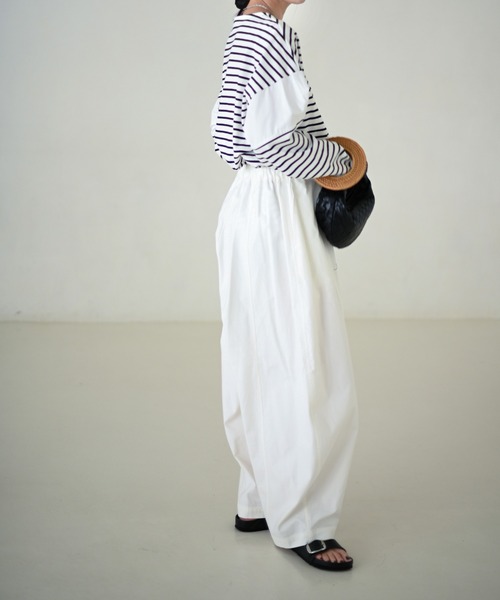 Marient（マリエント）の「ドッキングボーダーTEE（Tシャツ/カットソー・レディース・ホワイト/オレンジ/ブルー・FREE）」の21枚目の写真