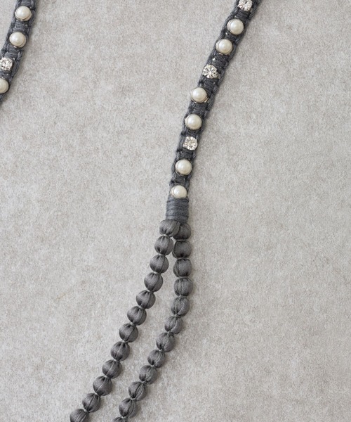 BEARDSLEY（ビアズリー）の「《CITRUS》ネックレス（ネックレス・レディース・ネイビー/グレー・FREE）」の6枚目の写真