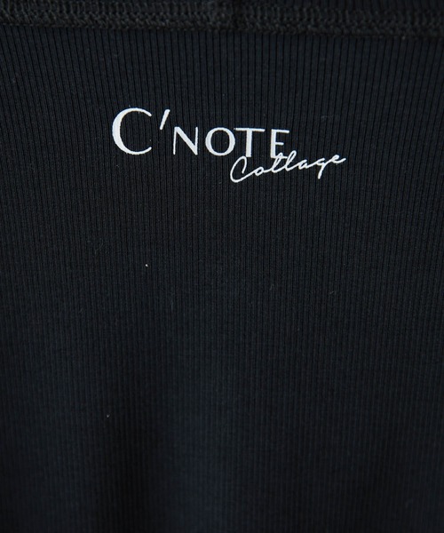 COLLAGE GALLARDAGALANTE（コラージュガリャルダガランテ）の「シアー切替スクエアタンク/C'NOTE（タンクトップ・レディース・ホワイト/チャコールグレー/ベージュ/ブラック/ブルー/グレー系その他/ホワイト系その他・FREE）」の10枚目の写真