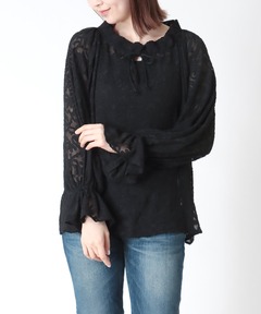 セール】Cutwork Puff Blouse（シャツ/ブラウス）｜anuke