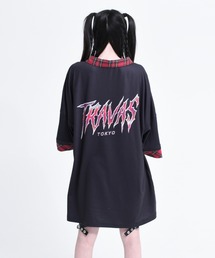【TRAVAS TOKYO】バッククマシャツ〈ベージュ×グレー〉リボンなし TRAVAS TOKYO【トラバストーキョー】 