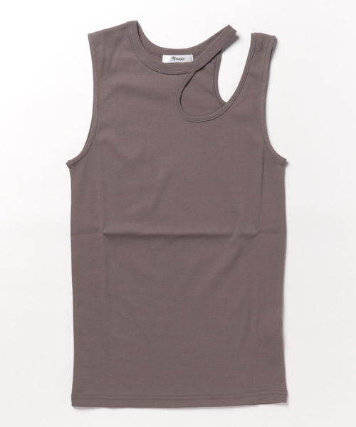 Jines（ジネス）の「クールタッチ カットアウト デザインタンクトップ @（タンクトップ・レディース・ホワイト/ブラック/ブラウン・38）」の20枚目の写真