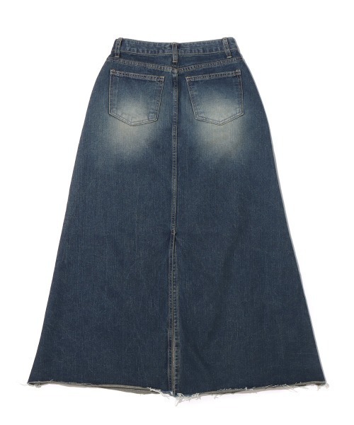 atmos pink（アトモスピンク）の「atmos pink デニムロングスカート（デニムスカート・レディース・ブルー・S/M）」の2枚目の写真