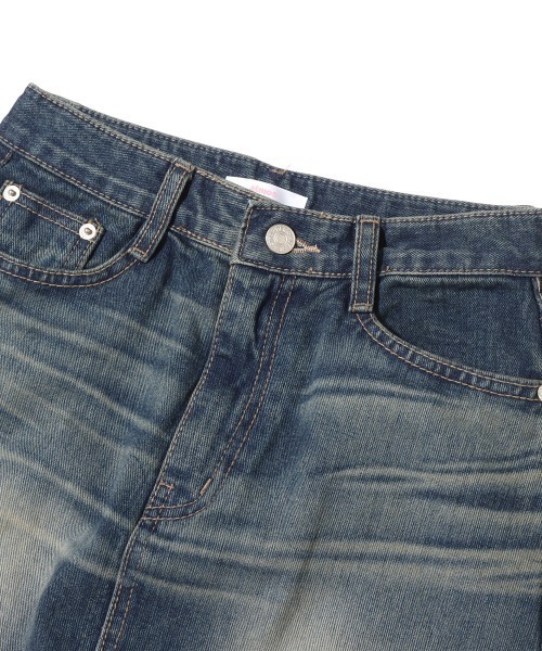 atmos pink（アトモスピンク）の「atmos pink デニムロングスカート（デニムスカート・レディース・ブルー・S/M）」の4枚目の写真