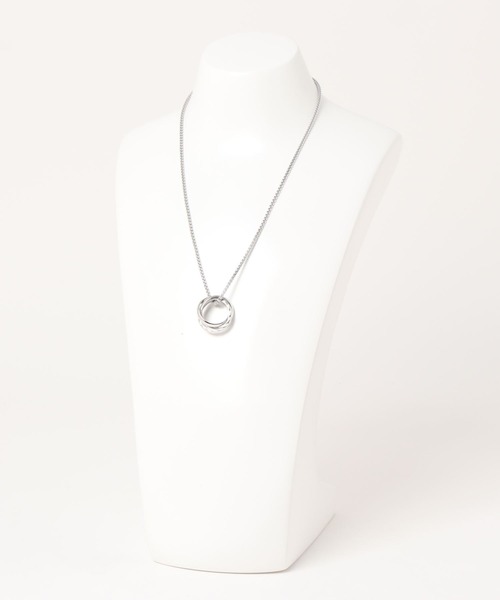 improves（インプローブス）の「三連リング チャーム トップ ネックレス（ネックレス・メンズ・シルバー・FREE）」の2枚目の写真