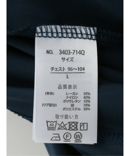 m.f.editorial(エムエフエディトリアル)の「m.f.エディトリアル メンズ 接触冷感 切替クルーネック半袖Tシャツ(Tシャツ/カットソー・メンズ・ホワイト/サックスブルー/ダークグリーン・LARGE/X-LARGE/MEDIUM)」の13枚目の写真