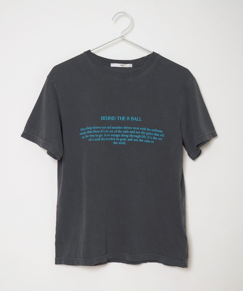 Crisp(クリスプ)の「ピグメントプリントTシャツ(Tシャツ/カットソー・レディース・アイボリー/チャコールグレー/ミント・FREE)」の18枚目の写真