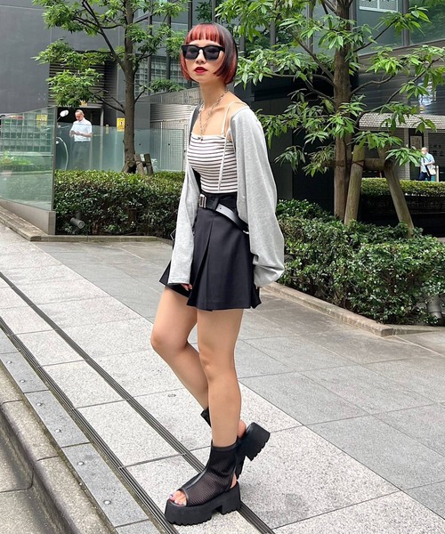 PAGEBOY(ページボーイ)の「ハイエウストミニプリーツスカート(スカート・レディース・グレー/ブラック/ストライプ・FREE)」の13枚目の写真