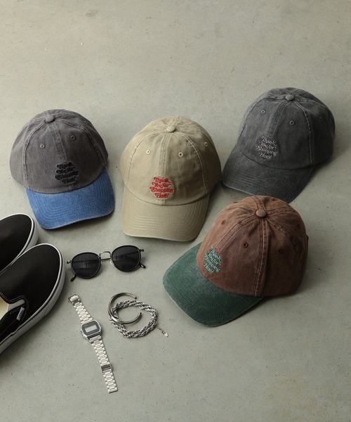 FRUIT OF THE LOOM（フルーツオブザルーム）の「【FRUIT OF THE LOOM】Pigment LOW CAP/キャップ/ピグメント（キャップ・メンズ・ブルー/チャコール/ベージュ/グリーン/アイボリー・FREE）」の7枚目の写真