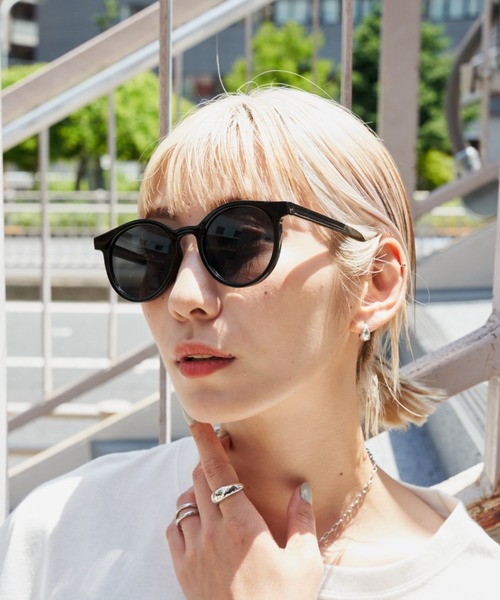 Auntie Rosa Holiday（アンティローザホリデー）の「クラシックラウンドサングラス（サングラス・レディース・ブラック/ベージュ・FREE）」の7枚目の写真