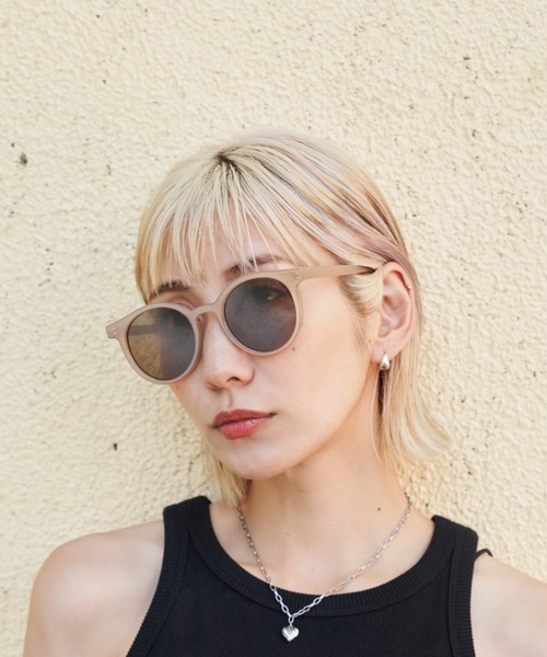 Auntie Rosa Holiday（アンティローザホリデー）の「クラシックラウンドサングラス（サングラス・レディース・ブラック/ベージュ・FREE）」の8枚目の写真