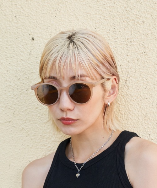 Auntie Rosa Holiday（アンティローザホリデー）の「クラシックラウンドサングラス（サングラス・レディース・ブラック/ベージュ・FREE）」の9枚目の写真