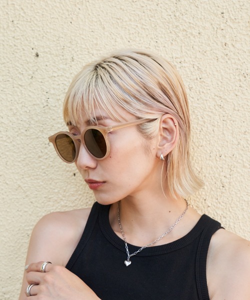 Auntie Rosa Holiday（アンティローザホリデー）の「クラシックラウンドサングラス（サングラス・レディース・ブラック/ベージュ・FREE）」の10枚目の写真