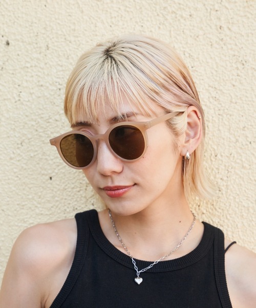 Auntie Rosa Holiday（アンティローザホリデー）の「クラシックラウンドサングラス（サングラス・レディース・ブラック/ベージュ・FREE）」の11枚目の写真