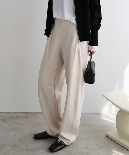 【新色追加】ポンチカーブパンツ【4サイズ展開 S/M/L/XL】(その他パンツ)|evernavy(エバーネイビー)