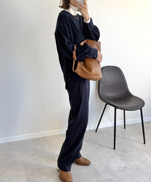 【新色追加】ポンチカーブパンツ【4サイズ展開 S/M/L/XL】(その他パンツ)|evernavy(エバーネイビー)