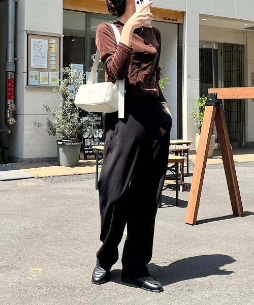 【新色追加】ポンチカーブパンツ【4サイズ展開 S/M/L/XL】(その他パンツ)|evernavy(エバーネイビー)