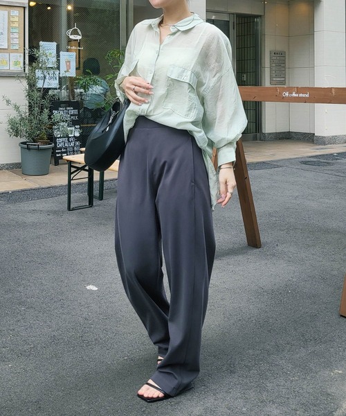 【新色追加】ポンチカーブパンツ【4サイズ展開 S/M/L/XL】(その他パンツ)|evernavy(エバーネイビー)